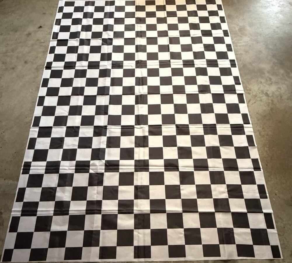 7x5ft Photo Background White and Black Racing Checker Texture